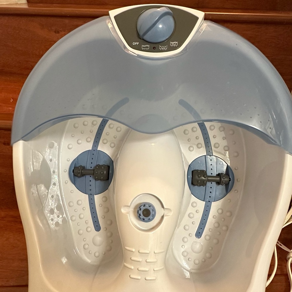 Blue and White Foot Spa